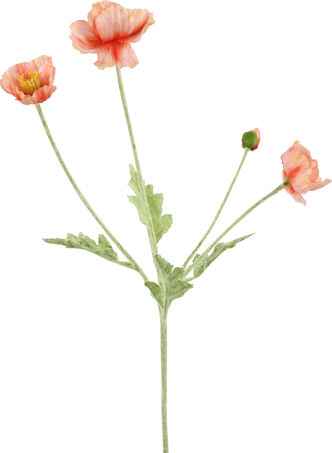 Countryfield kunstbloem Klaproos roze 61 cm