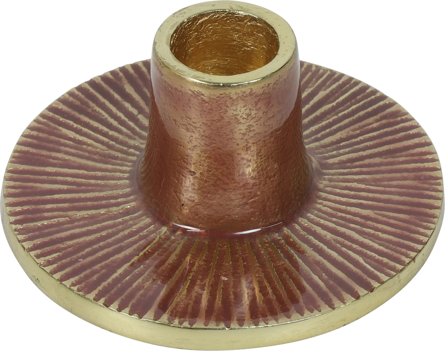 Countryfield kandelaar Aliza koper / goud D 9,5 H 4 cm