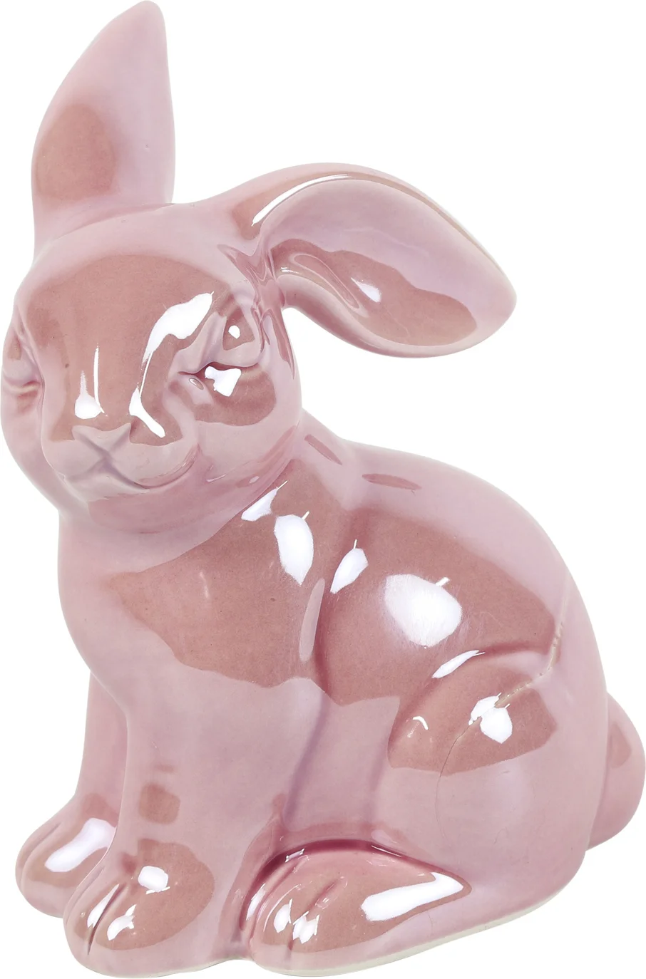Countryfield paasdecoratie Aurora beeld haas roze 8,2 x 6,3 x 14,4 cm
