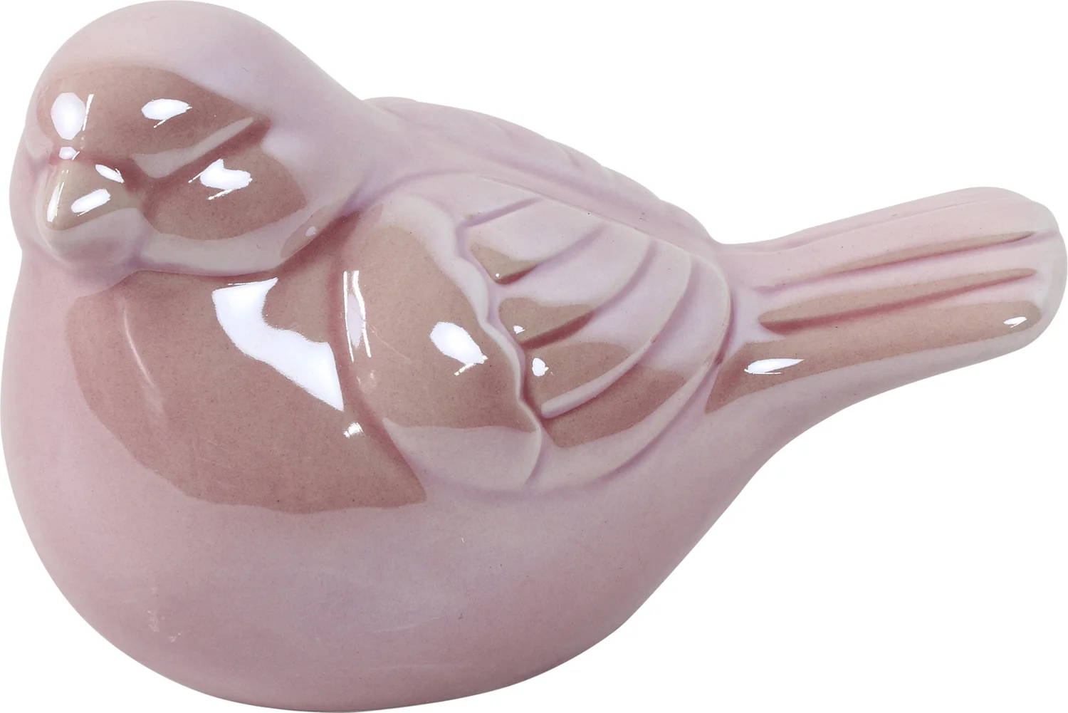 Countryfield paasdecoratie Aurora beeld vogel roze 8,8 x 4,8 x 5,6 cm