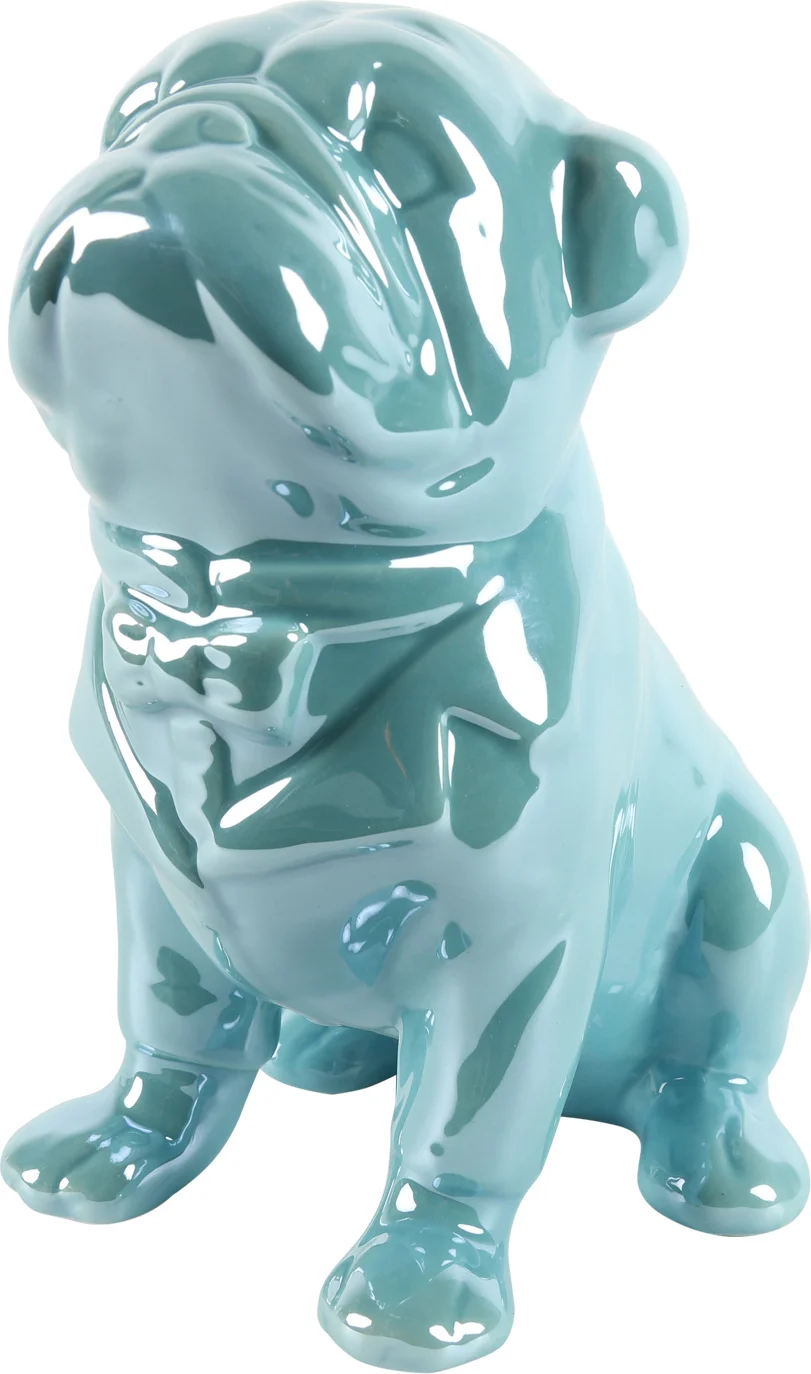 Countryfield beeld Aurora bulldog blauw 13,5 x 10 x 17,5 cm