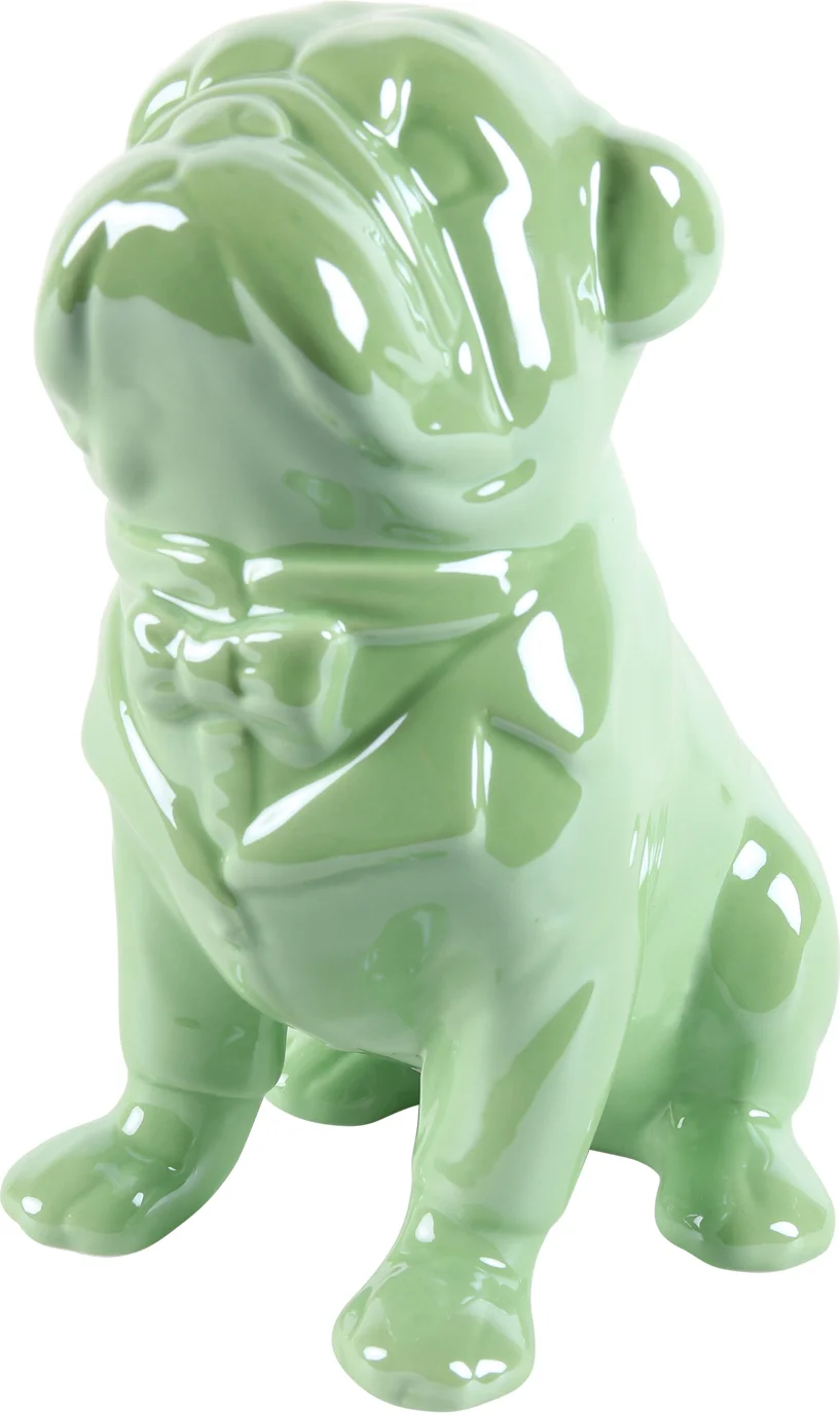 Countryfield beeld Aurora bulldog groen 13,5 x 10 x 17,5 cm