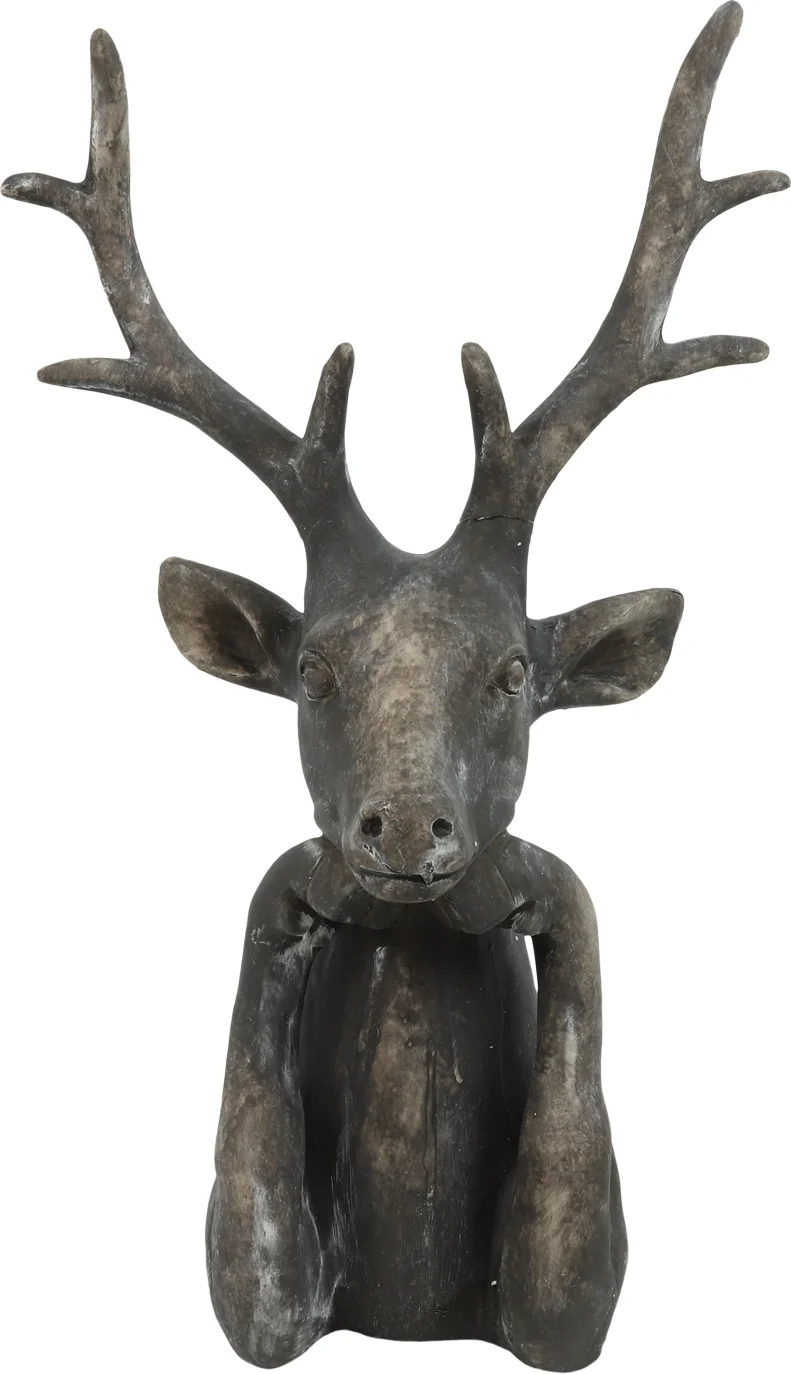 Countryfield kerstfiguur Zen hert bruin 19 x 31,5 x 52 cm