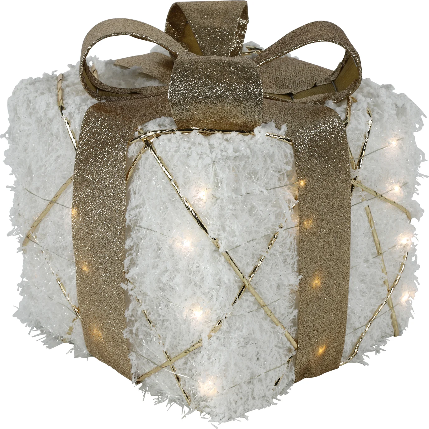 Countryfield kerstlamp Bling kerstcadeau wit 25 x 25 x 30 cm
