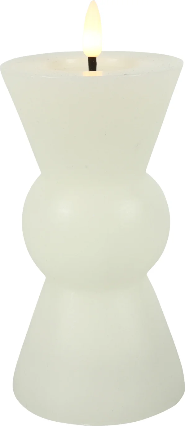 Countryfield LED kaars Lyon wit D 8 H 18 cm
