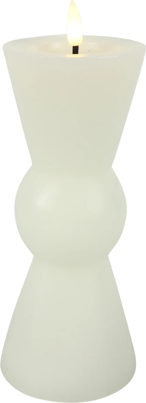 Countryfield LED kaars Lyon wit D 8,5 H 22 cm