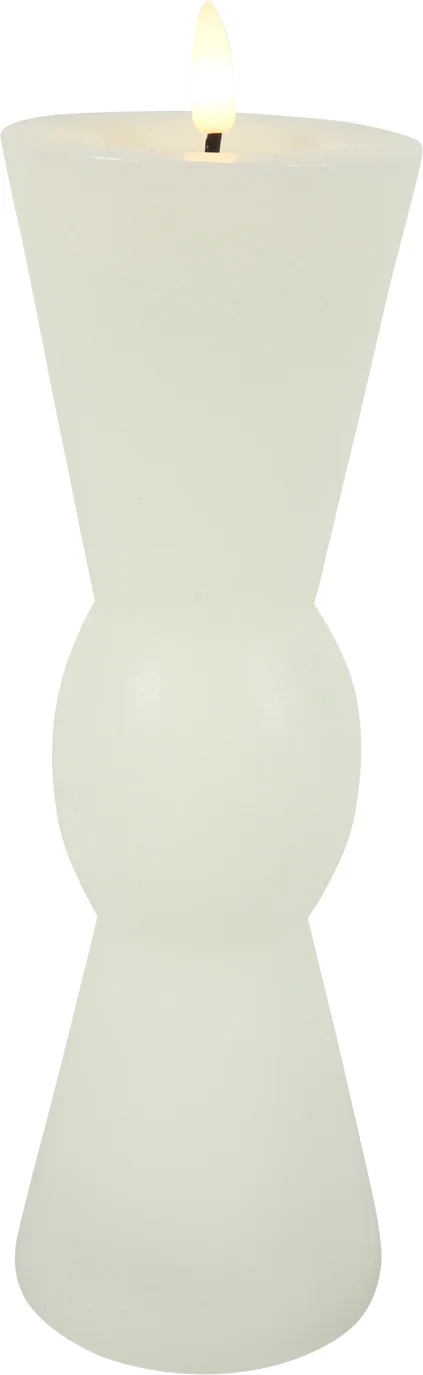 Countryfield LED kaars Lyon wit D 8,8 H 27 cm