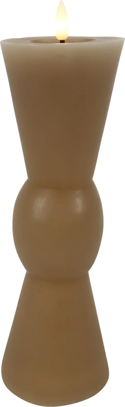 Countryfield LED kaars Lyon beige D 8,8 H 27 cm