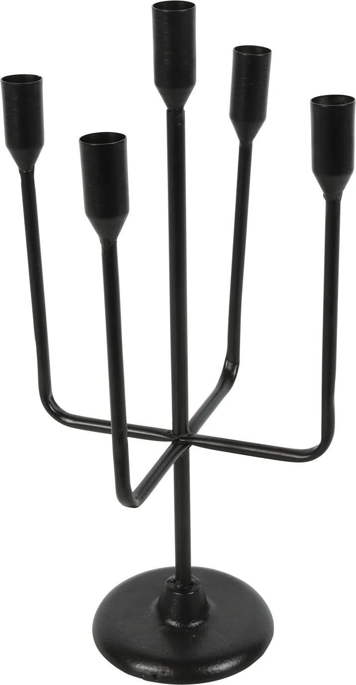 Countryfield kandelaar Kiros zwart D 16 H 40 cm