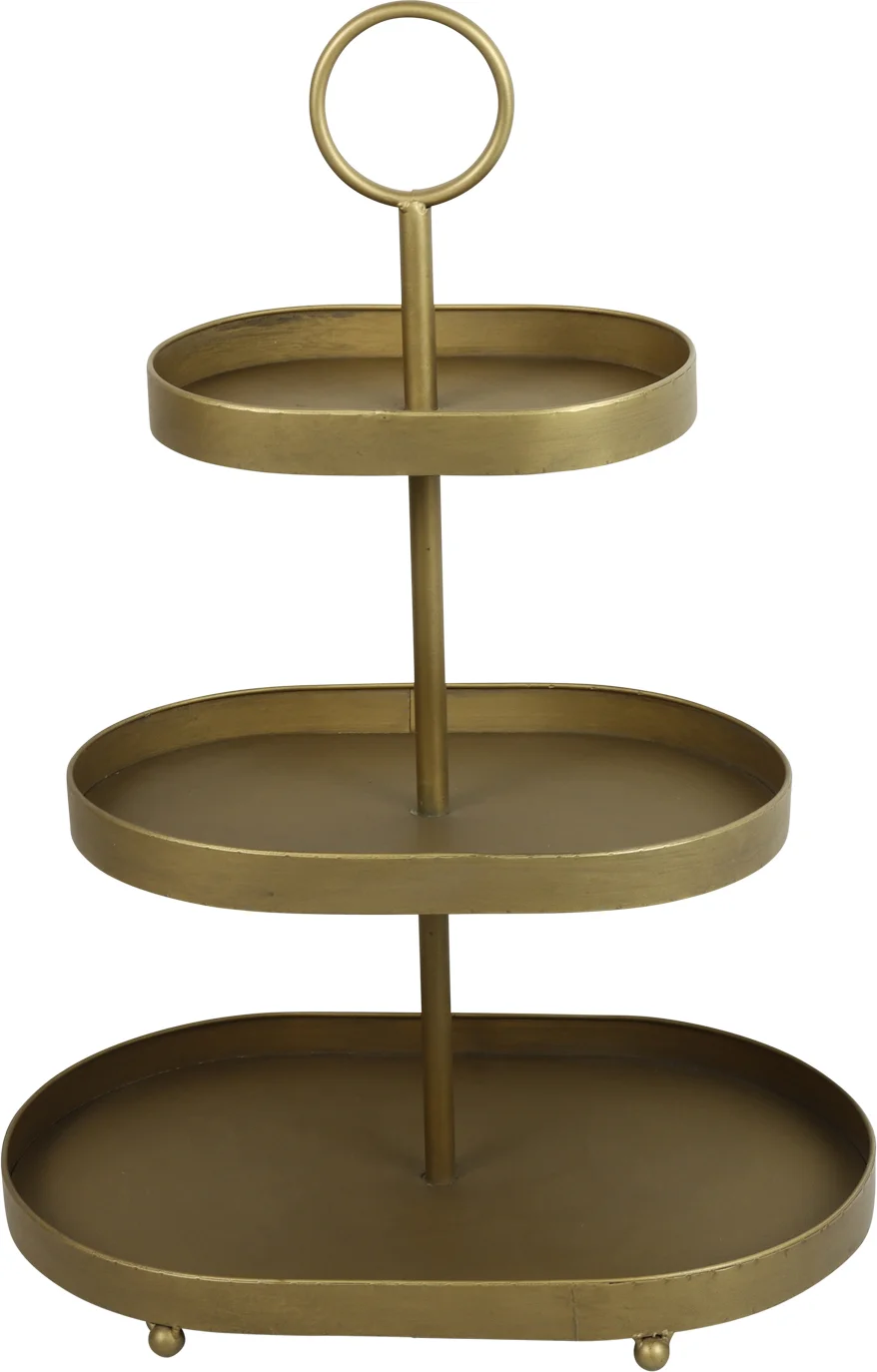 Countryfield etagère Bonamy goud 47 x 31,5 x 63 cm