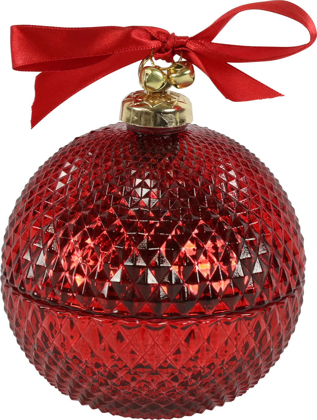 Countryfield kaars in glas Chic rood 20 uur D 11 H 13 cm
