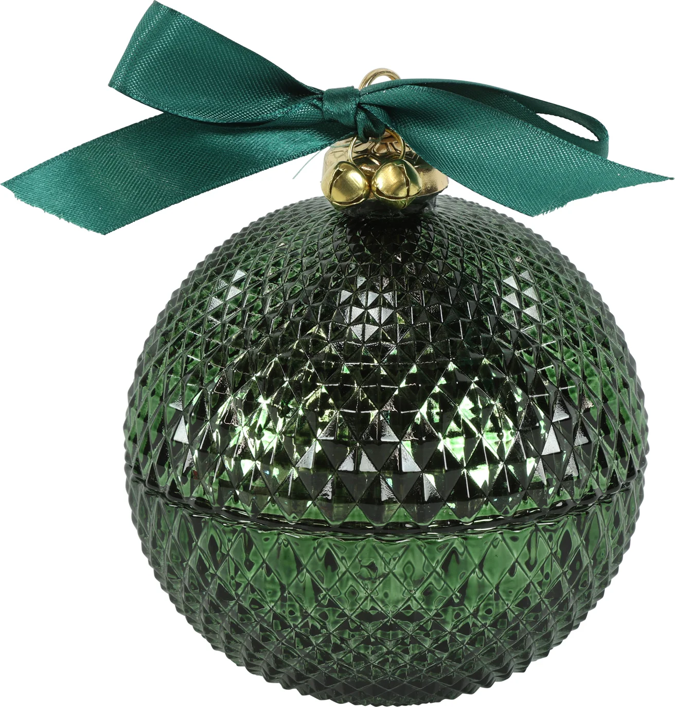 Countryfield kaars in glas Chic groen 20 uur D 11 H 13 cm
