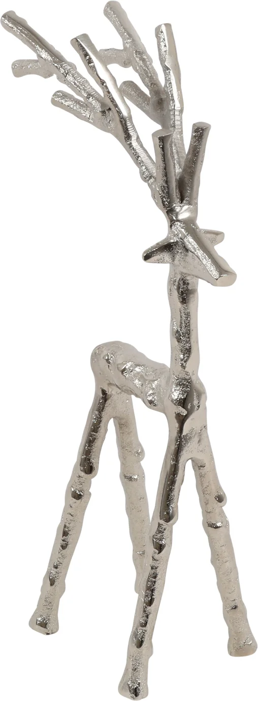Countryfield beeld Zen hert zilver 7 x 14 x 30 cm