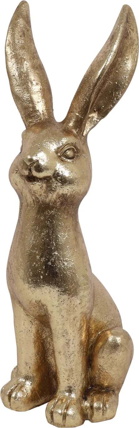 Countryfield paasdecoratie Bunny beeld haas goud 16,5 x 18,5 x 46,5 cm
