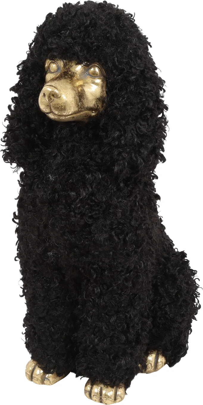 Countryfield beeld Poodle zwart 23 x 33 x 51 cm