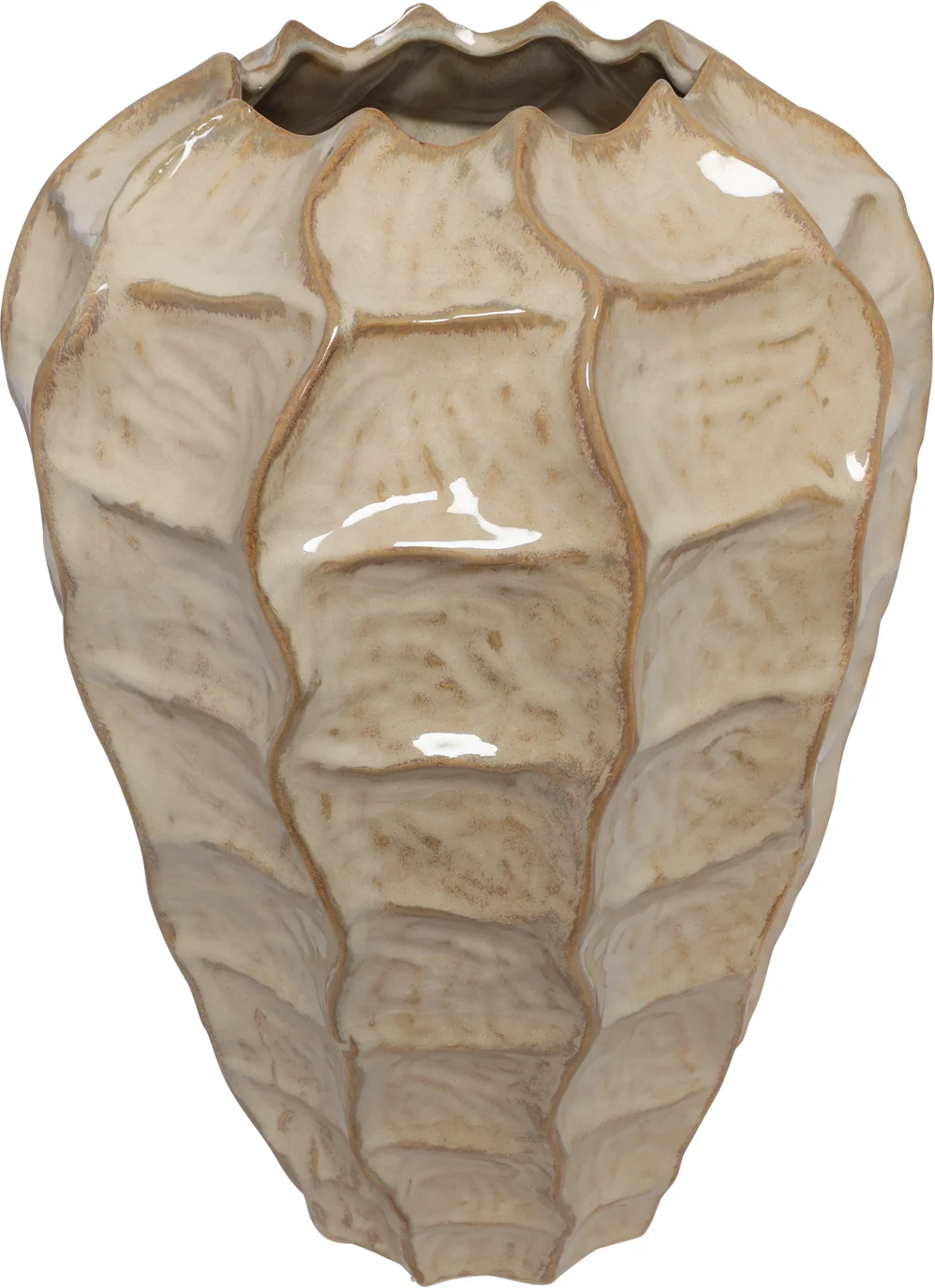 Countryfield vaas Rialto beige D 25 H 37 cm
