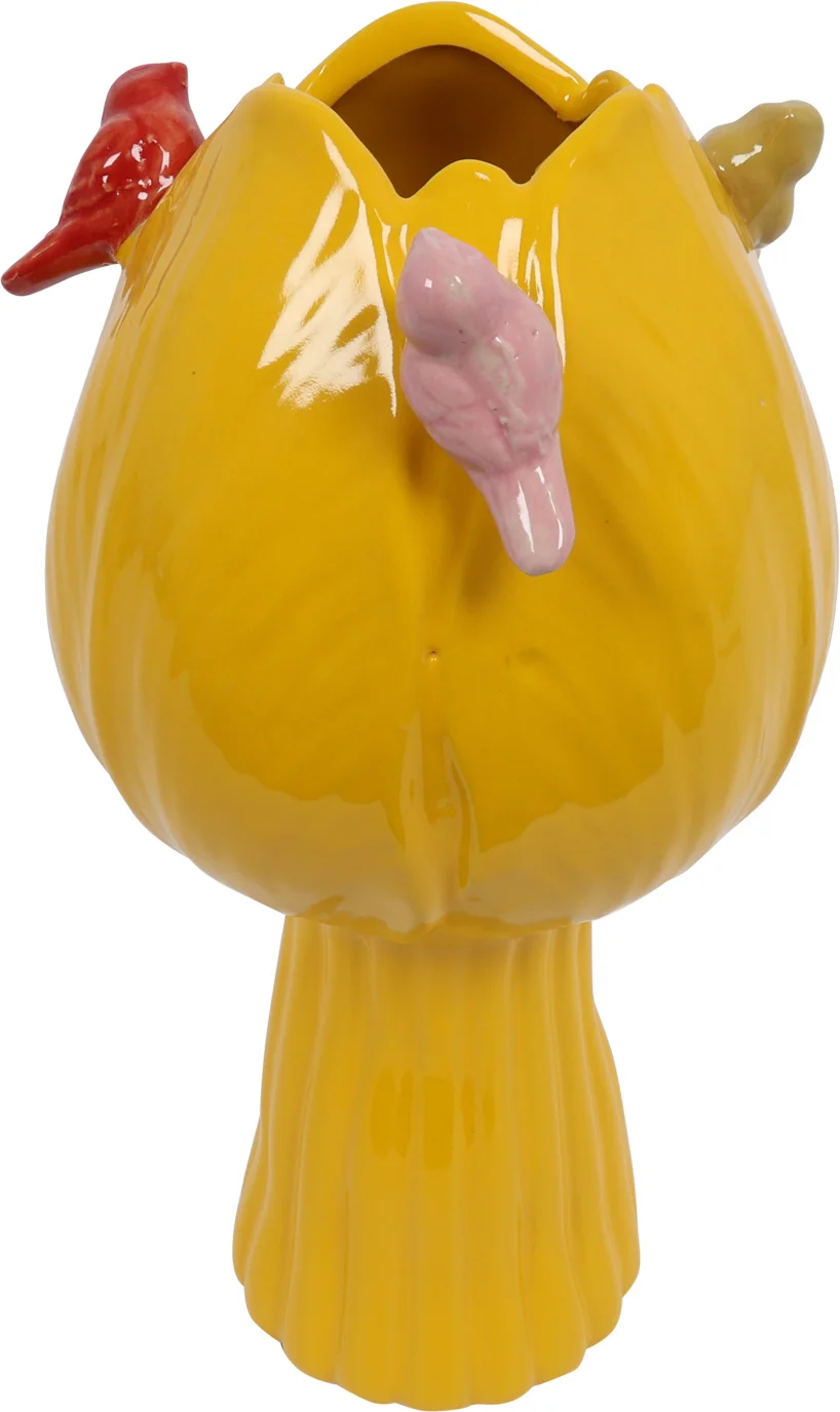 Countryfield tulpenvaas geel D 11 H 22 cm