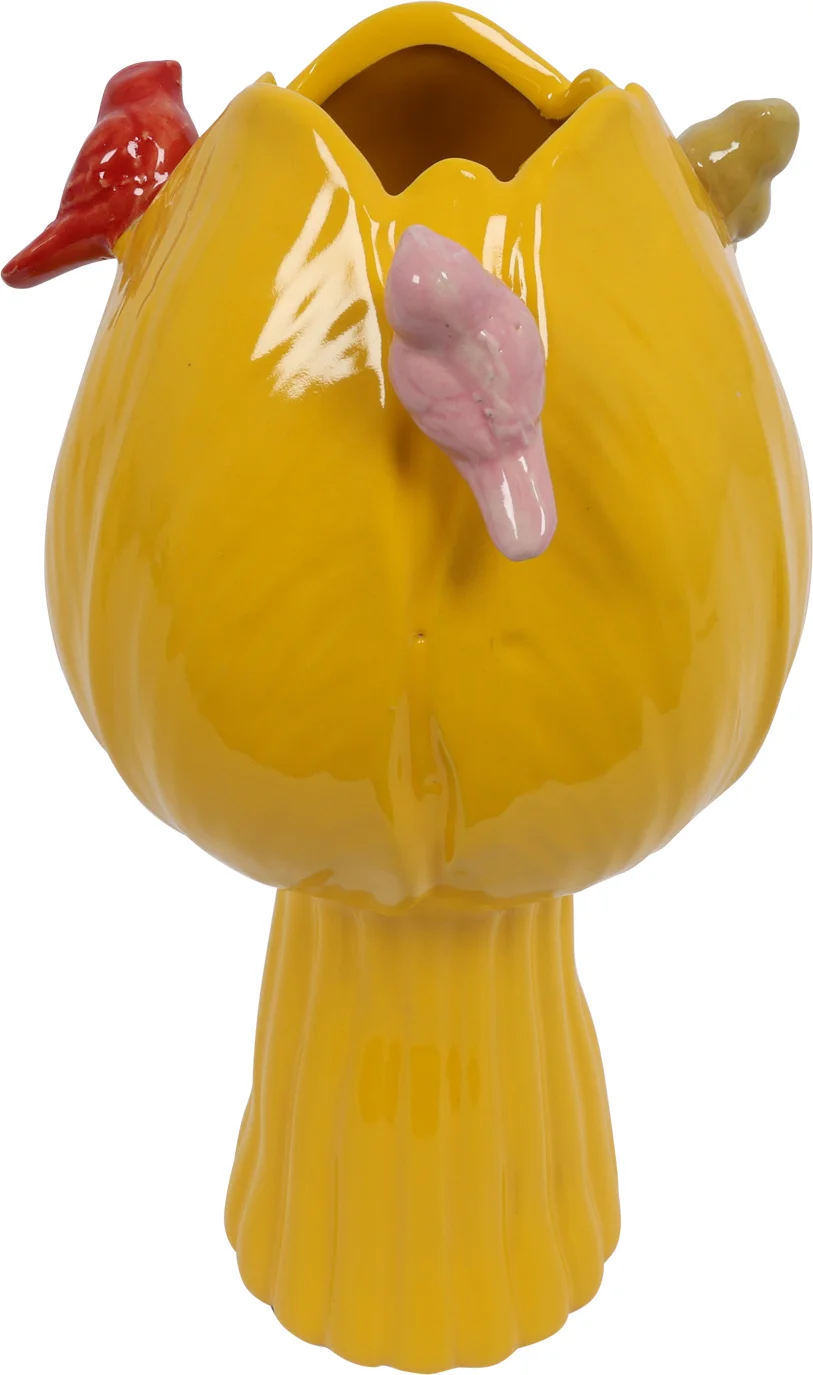Countryfield tulpenvaas geel D 13 H 28 cm