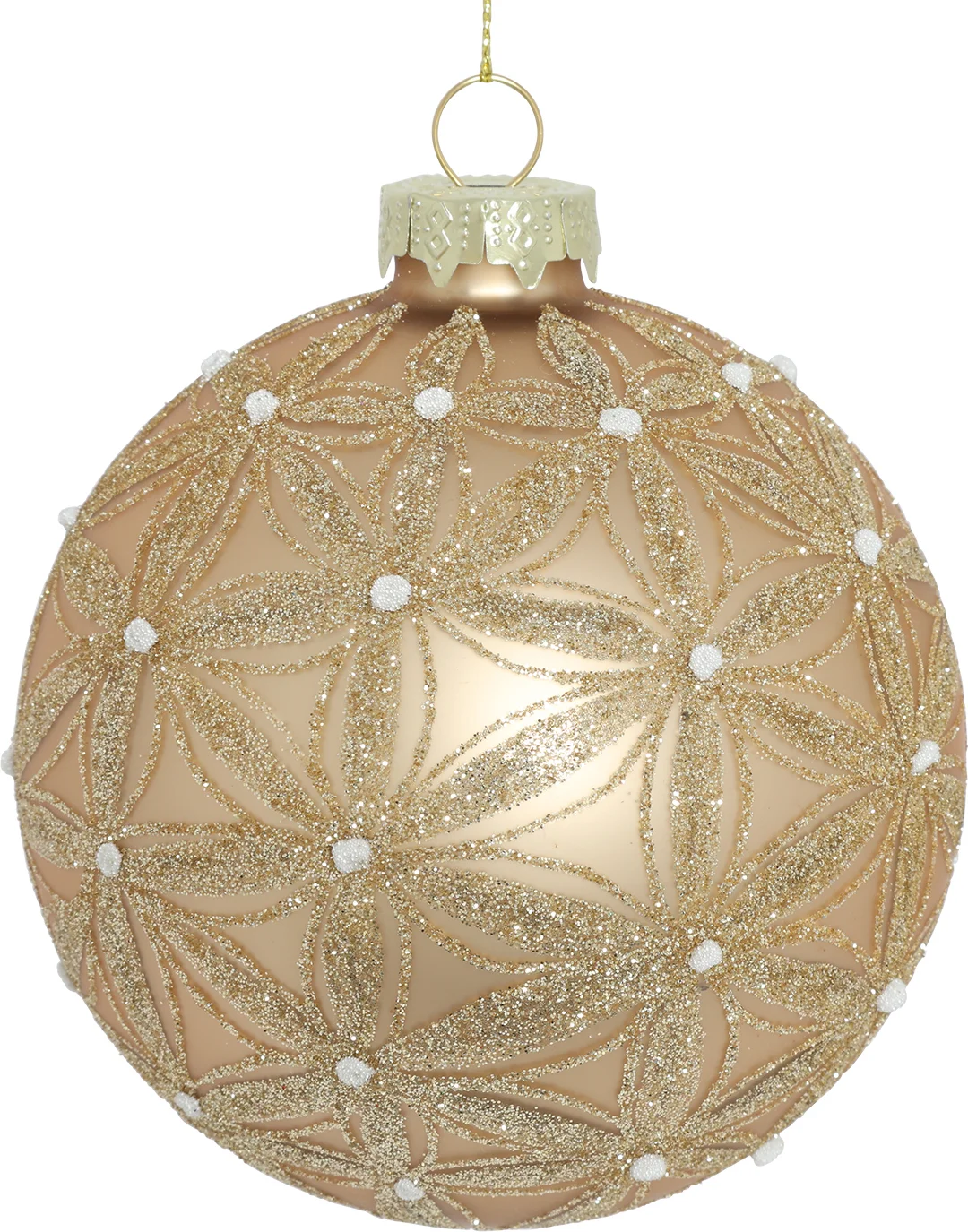 Countryfield kerstbal Raki goud D 10 H 10 cm