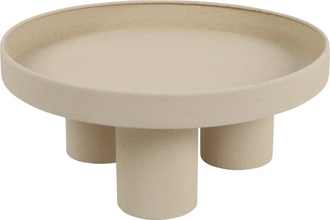 Countryfield decoratiebord op voet Cullen crème D 30 H 13 cm