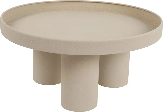 Countryfield decoratiebord op voet Cullen crème D 36 H 17 cm