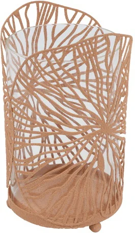 Countryfield waxinelichthouder Janine beige D 11 H 18,5 cm