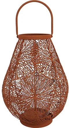 Countryfield lantaarn Janine terracotta D 24 H 32 cm