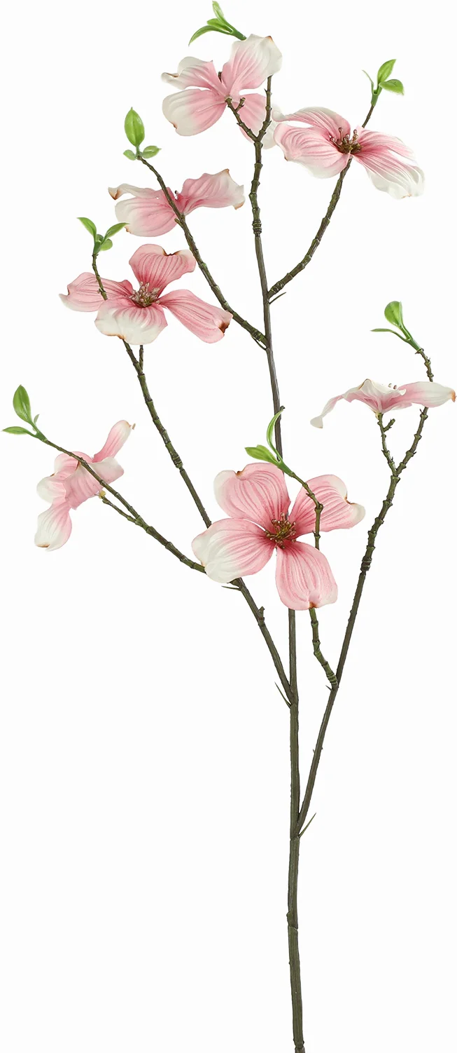 Countryfield kunstbloem Japanse kornoelje roze H 75 cm