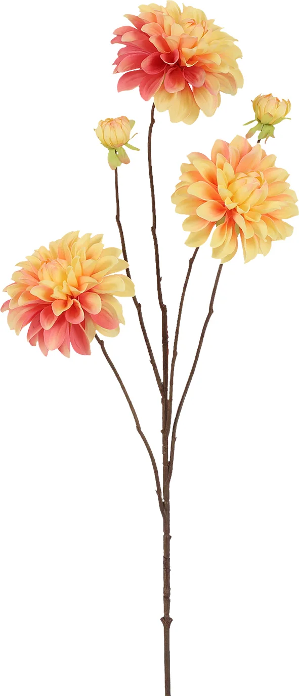 Countryfield kunstbloem Dahlia oranje 89 cm