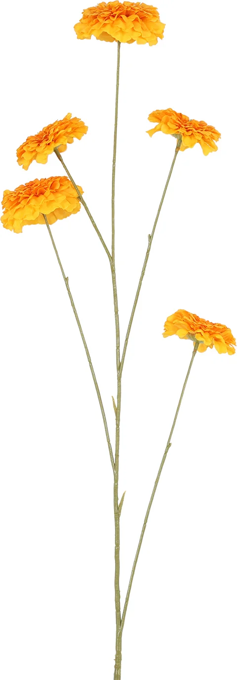 Countryfield kunstbloem Zinnia geel 105 cm