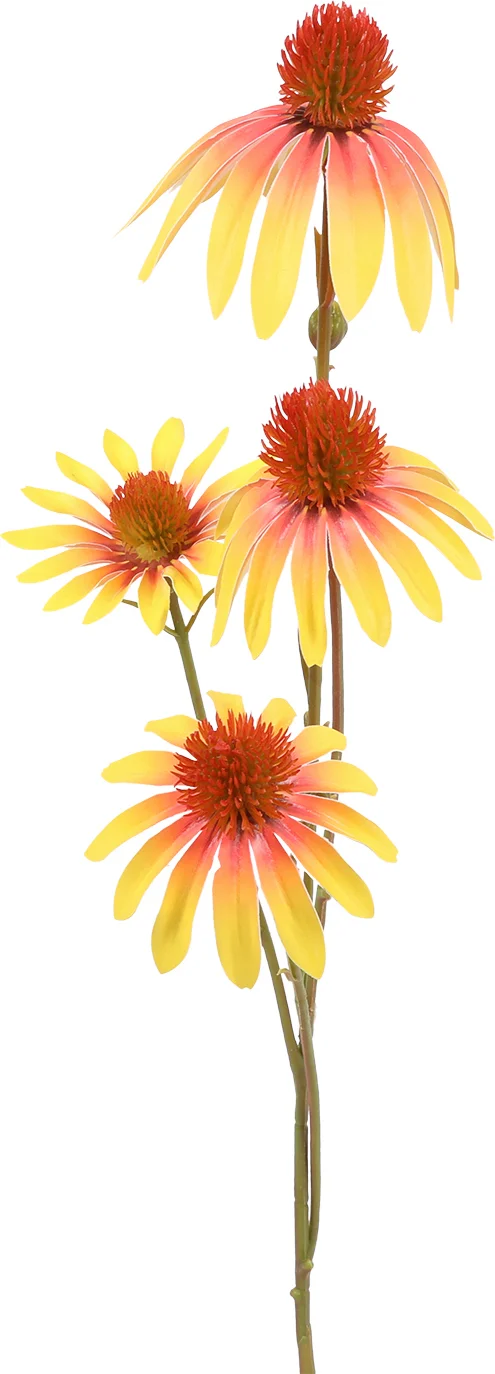 Countryfield kunstbloem Zonnehoed geel H 77 cm