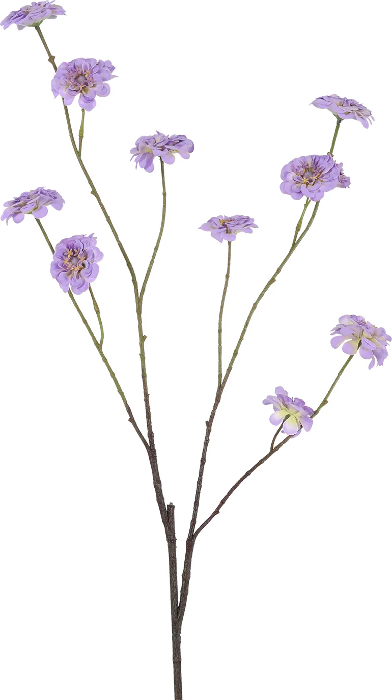 Countryfield kunstbloem Zinnia paars 112 cm