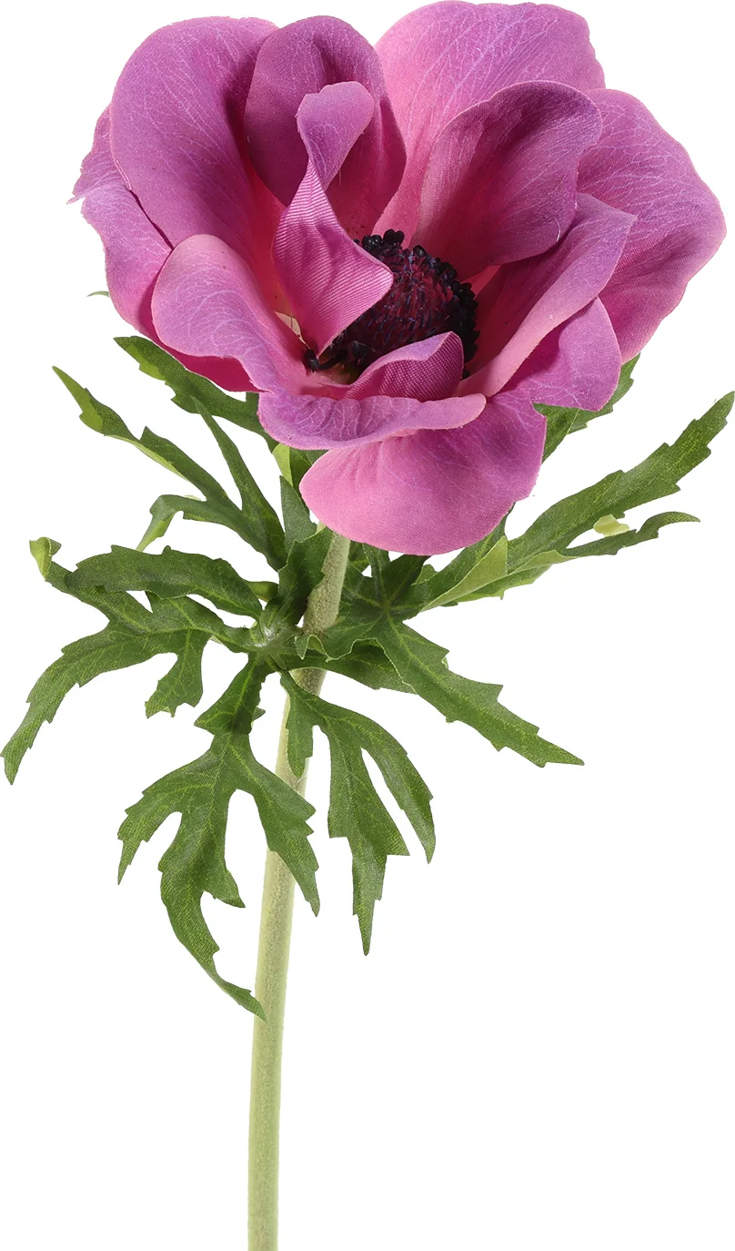 Countryfield kunstbloem Anemoon roze H 52 cm