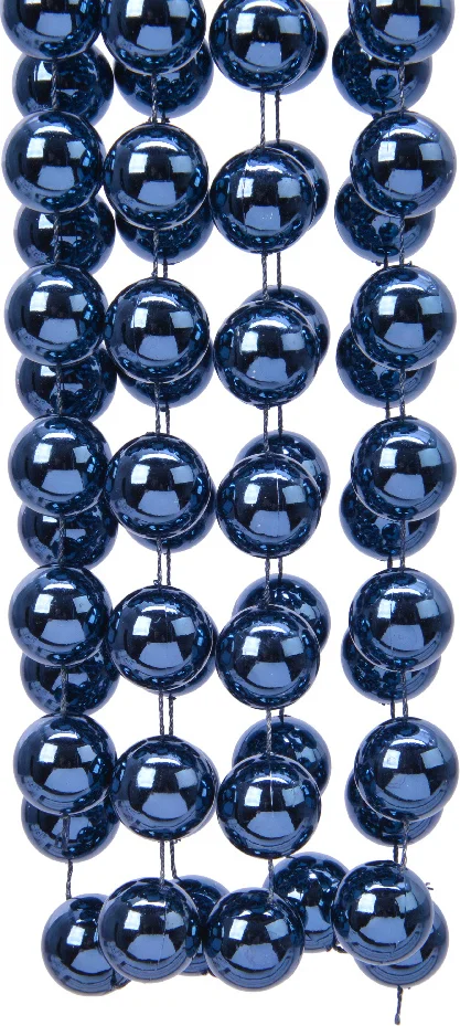 Decoris kralenketting blauw 2,7 m