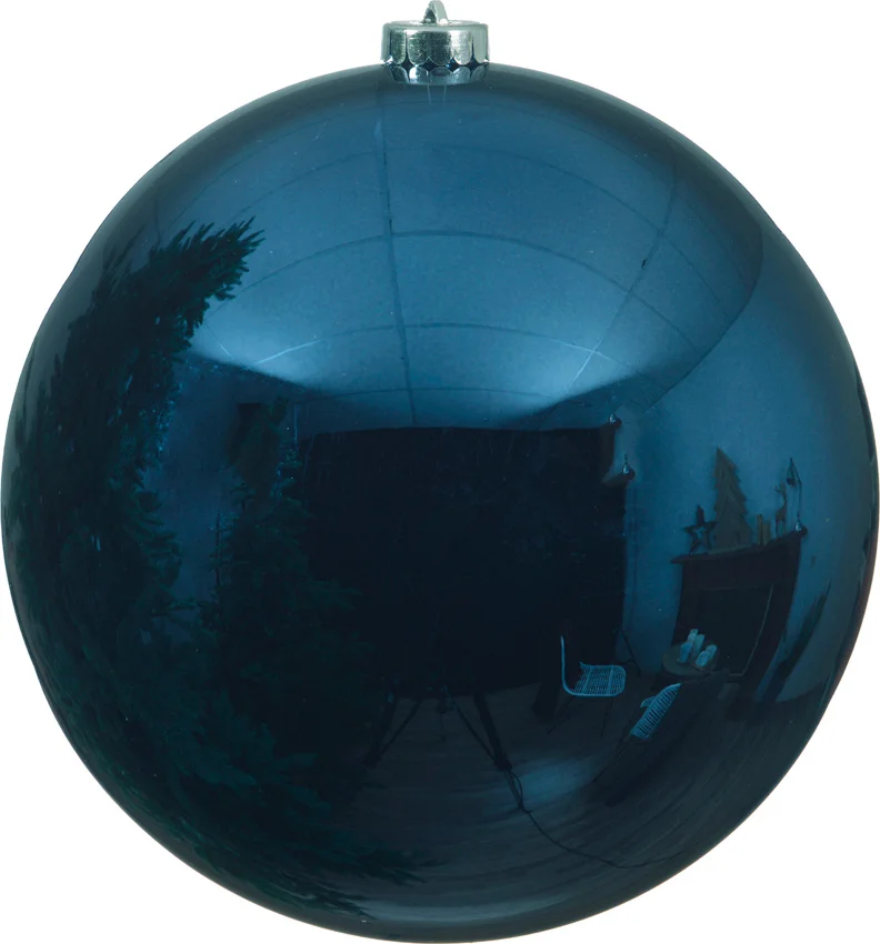 Decoris kersthanger blauw D 20 cm
