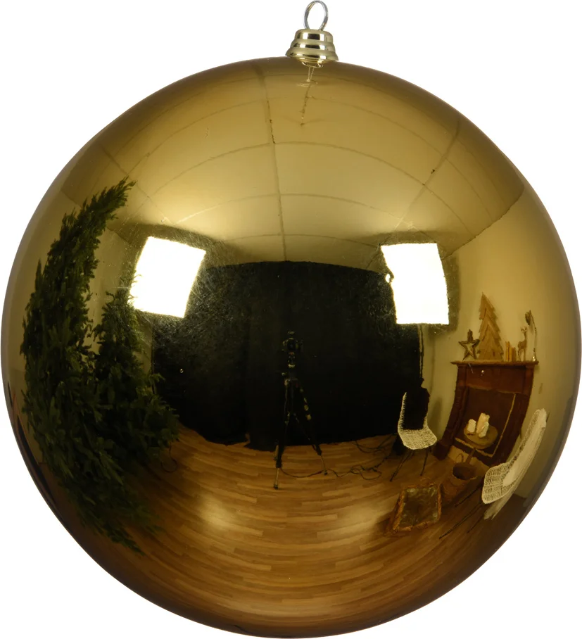 Decoris kerstbal Marilene goud D 40 cm
