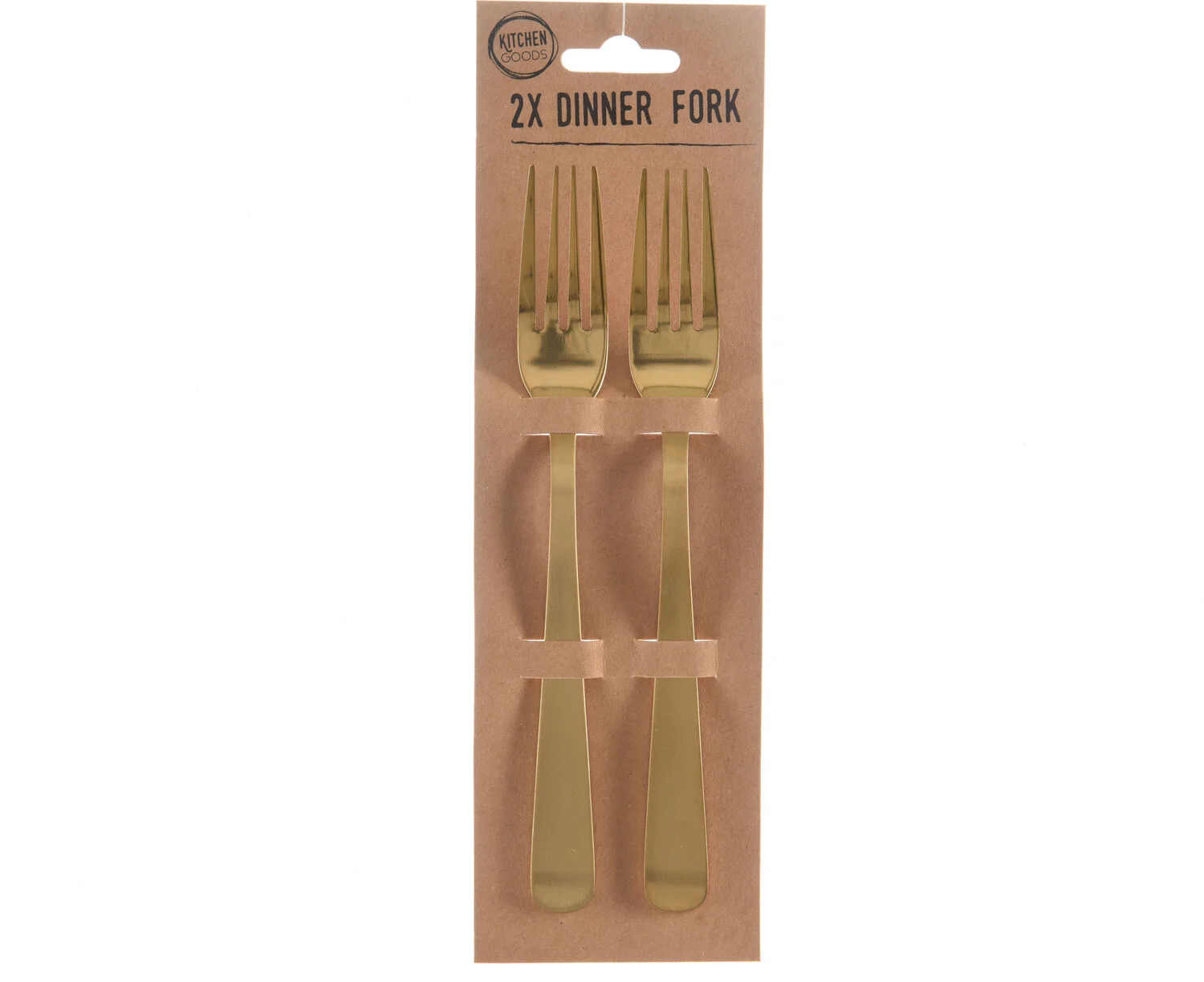 Decoris vork goud 2 stuks