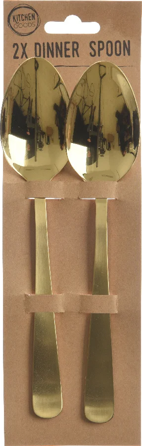 Decoris lepel goud 2 stuks