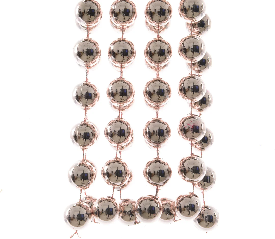 Decoris kralenketting roze 2,7 m