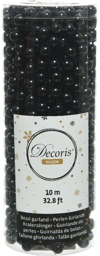 Decoris kralenketting Marilene zwart 10 m
