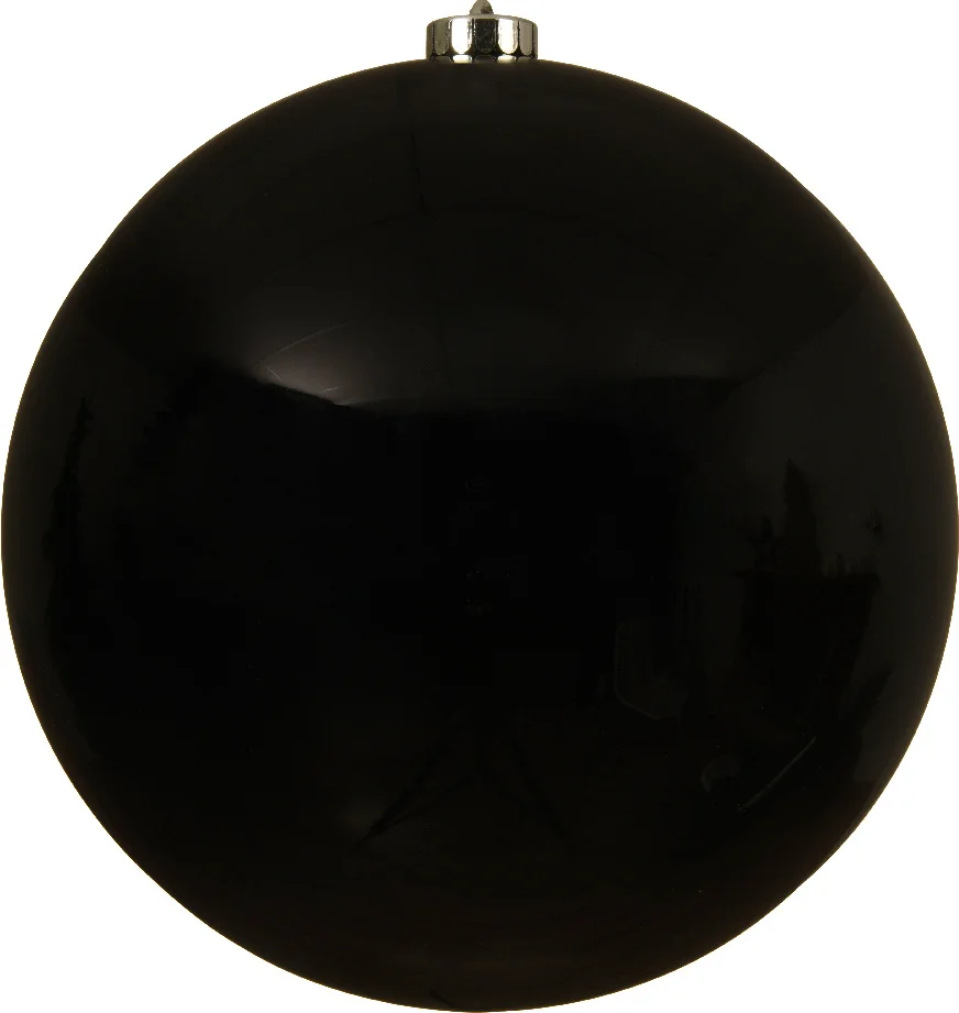 Decoris kersthanger zwart D 20 cm