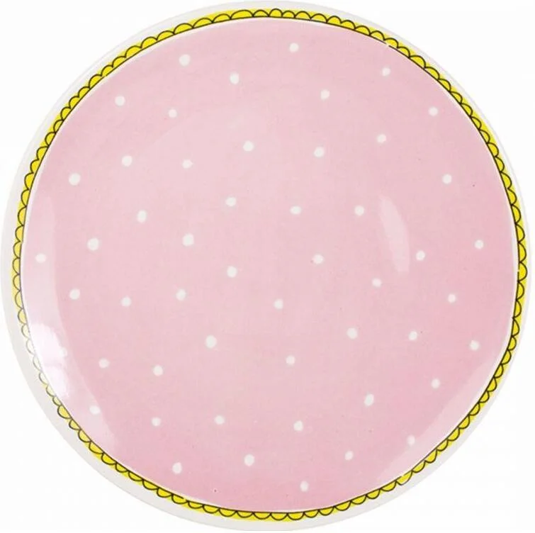 Blond Amsterdam dinerbord Even Bijkletsen stip D 26 cm