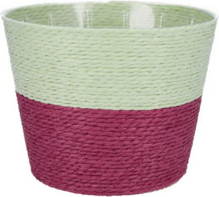 Duif plantenmand Riley duotoon groen / paars D 15,5 H 13 cm