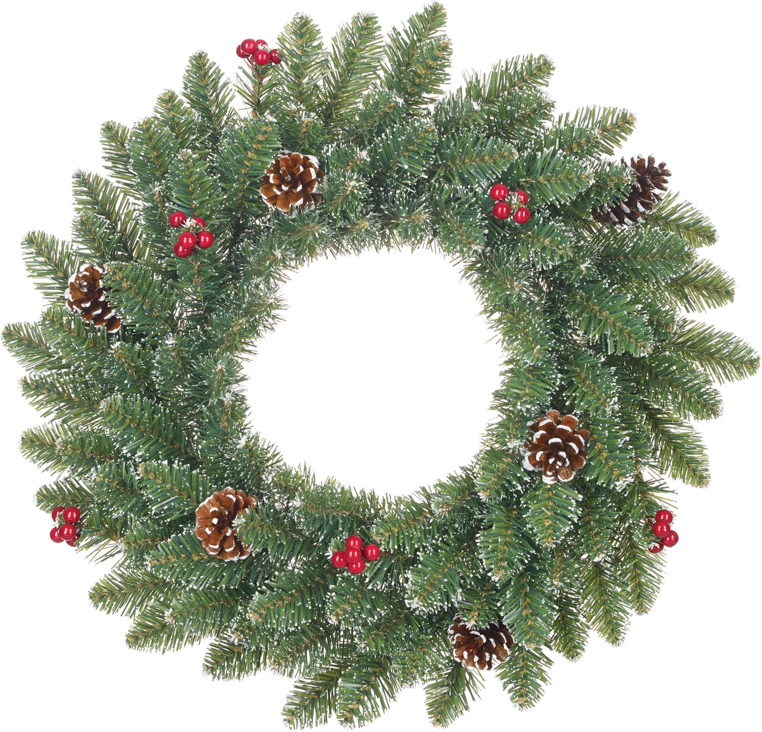 Black Box kerstkrans Creston D 45 cm groen