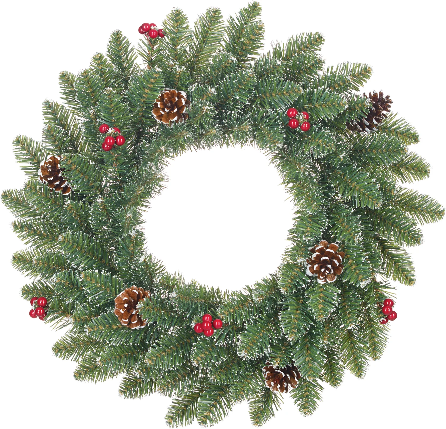 Black Box kerstkrans Creston D 60 cm groen