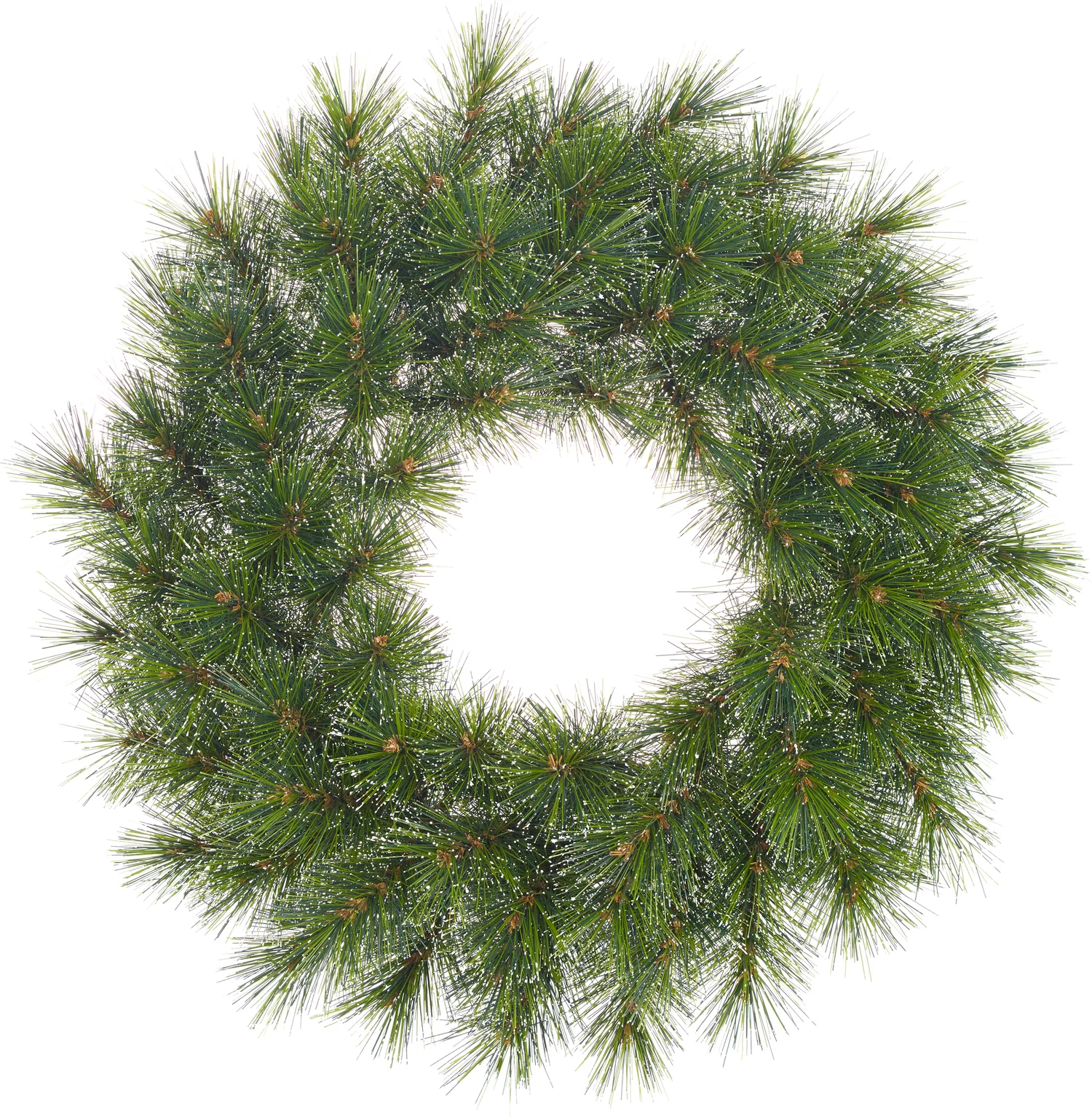 Black Box kerstkrans Glendon besneeuwd D 60 cm groen