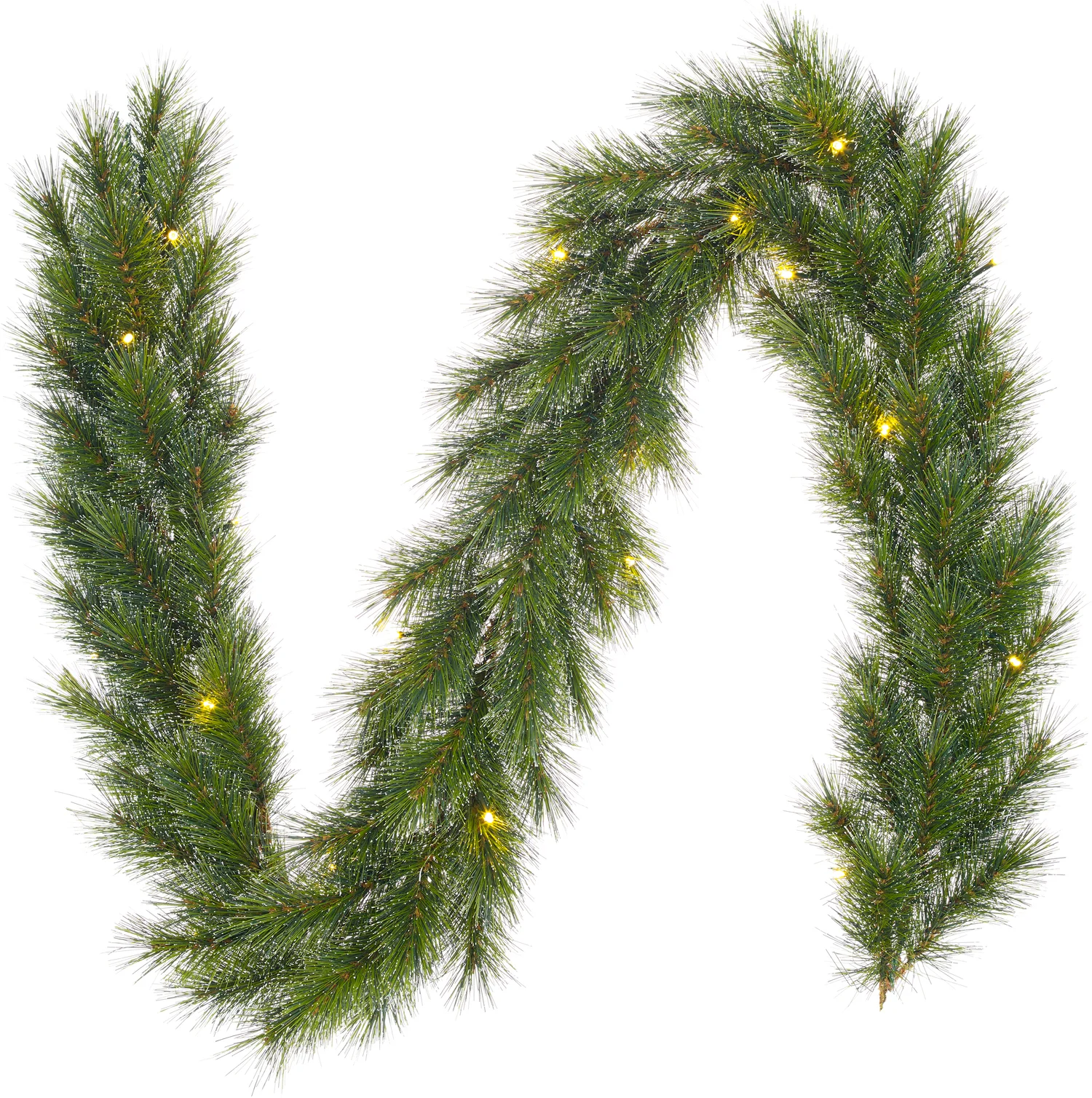 Black Box slinger Glendon besneeuwd met LED verlichting 270 cm groen