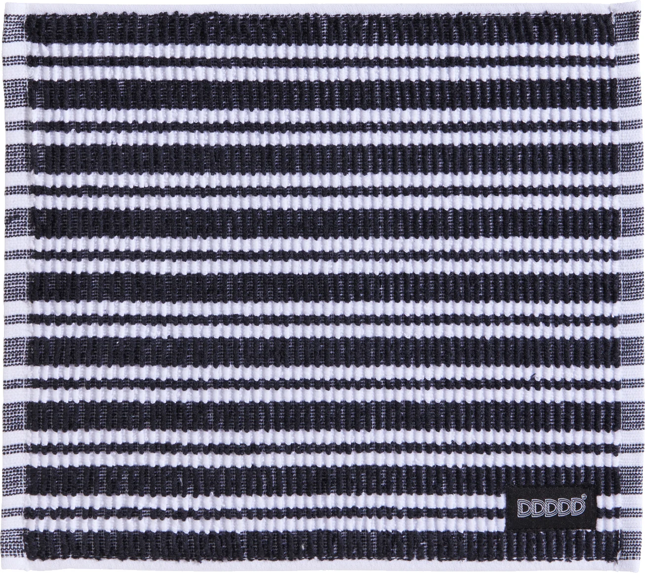 DDDDD vaatdoek Classic Clean zwart / wit 30 x 30 cm