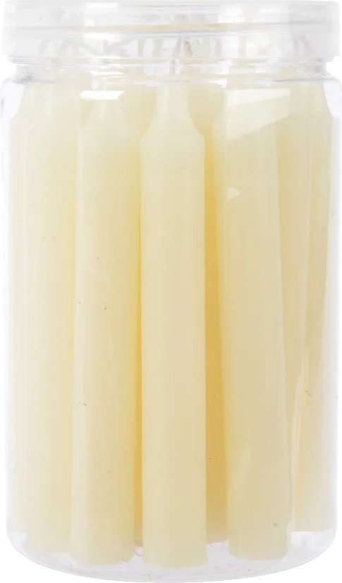 Decoris dinerkaarsen ivoor D 1,3 H 10,5 cm 22 stuks