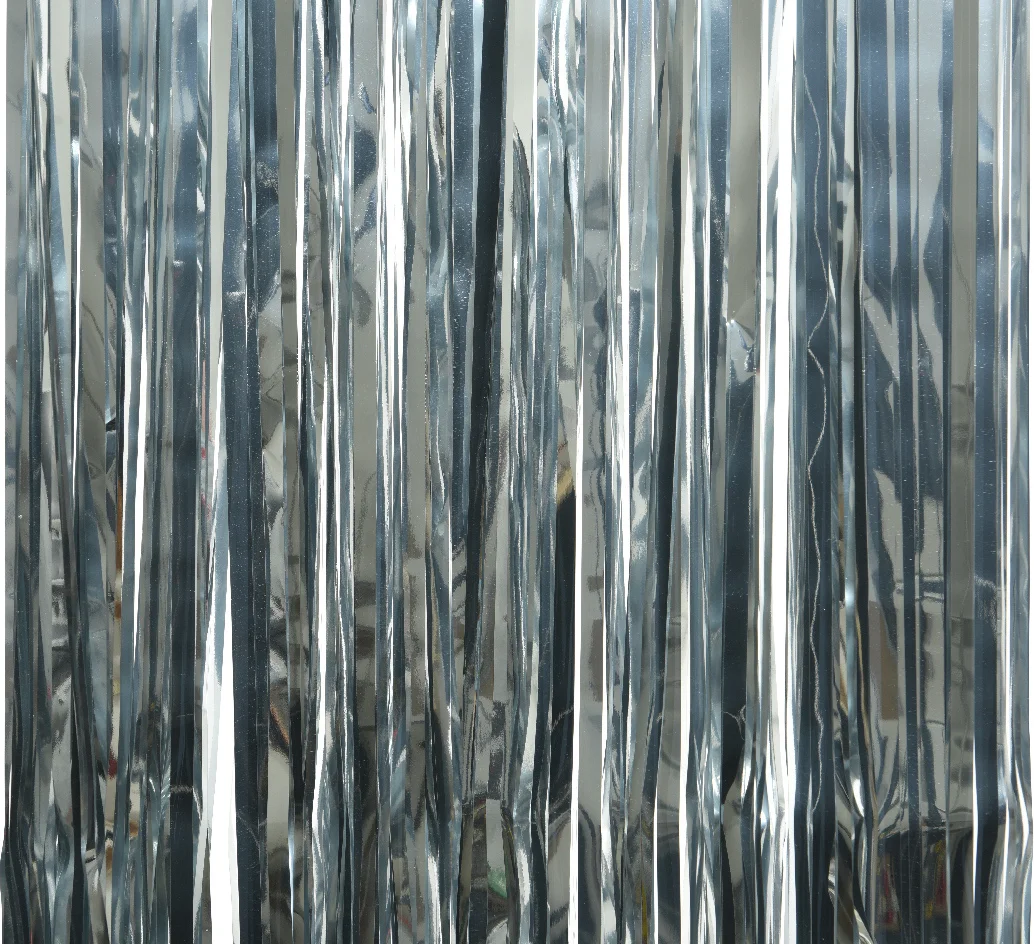 Decoris kerstslinger strip zilver 200 x 90 cm